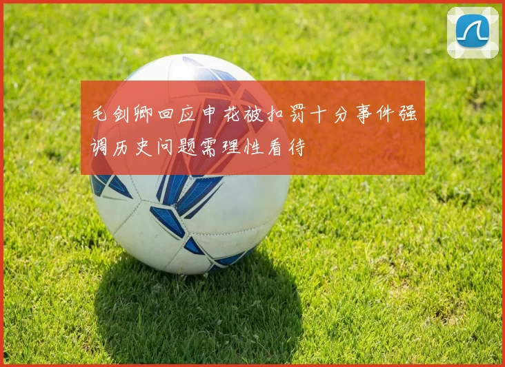 毛剑卿回应申花被扣罚十分事件强调历史问题需理性看待